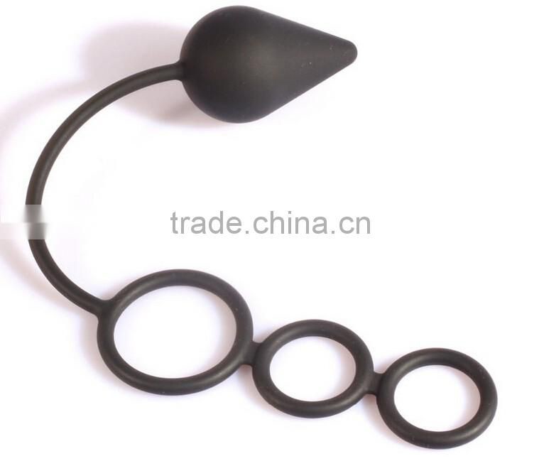 2016 High quality food grade silicone male sex toys anal plug custom butt plug For gays