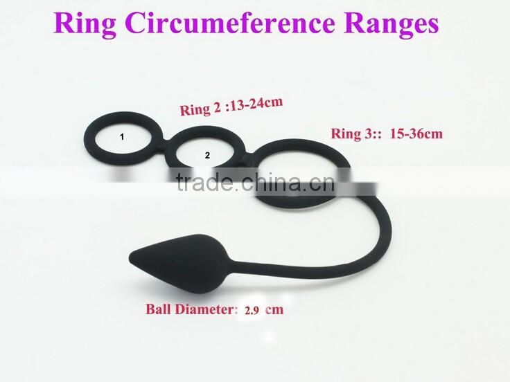 2016 High quality food grade silicone male sex toys anal plug custom butt plug For gays