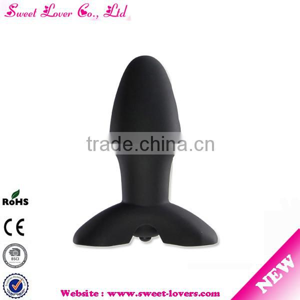 2016 OEM Powerful Vibrating Prostate Massager 100% Pure Silicone Anal Sex Toy for Men Anal and Butt Porducts