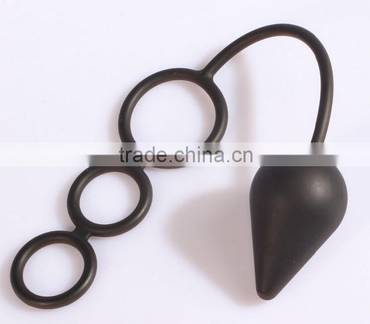 2016 High quality food grade silicone male sex toys anal plug custom butt plug For gays