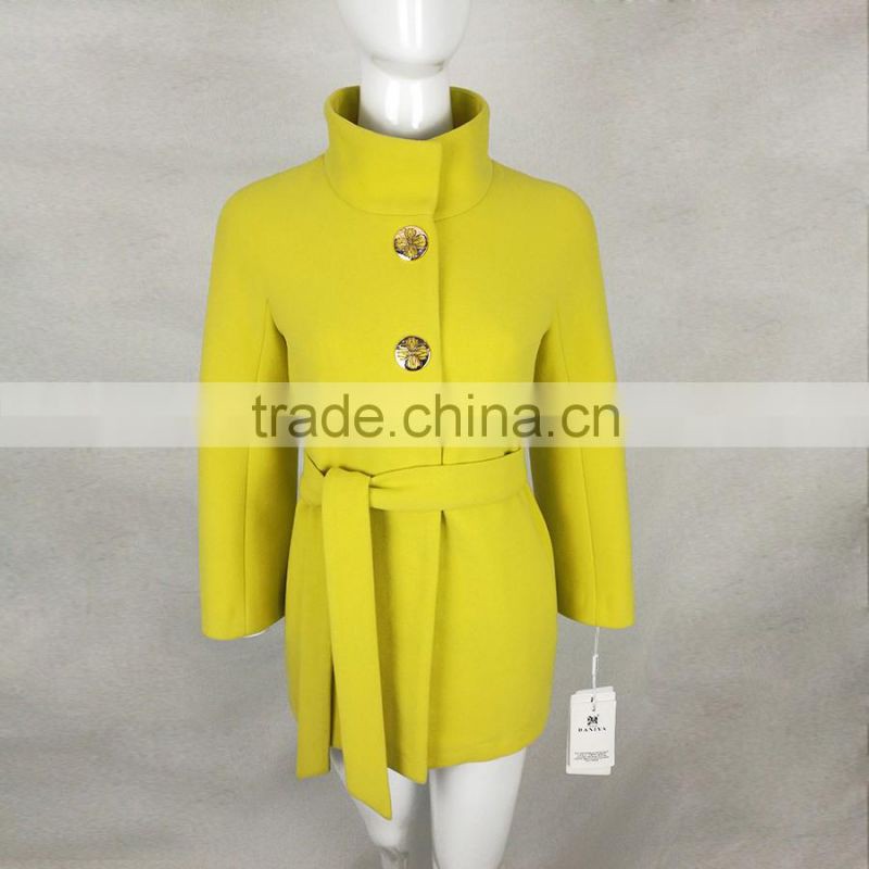 High Quality Europe & America Style Design Long Thick Wool Overcoat 2016 Winter New Women Woolen New Type Wool Coat