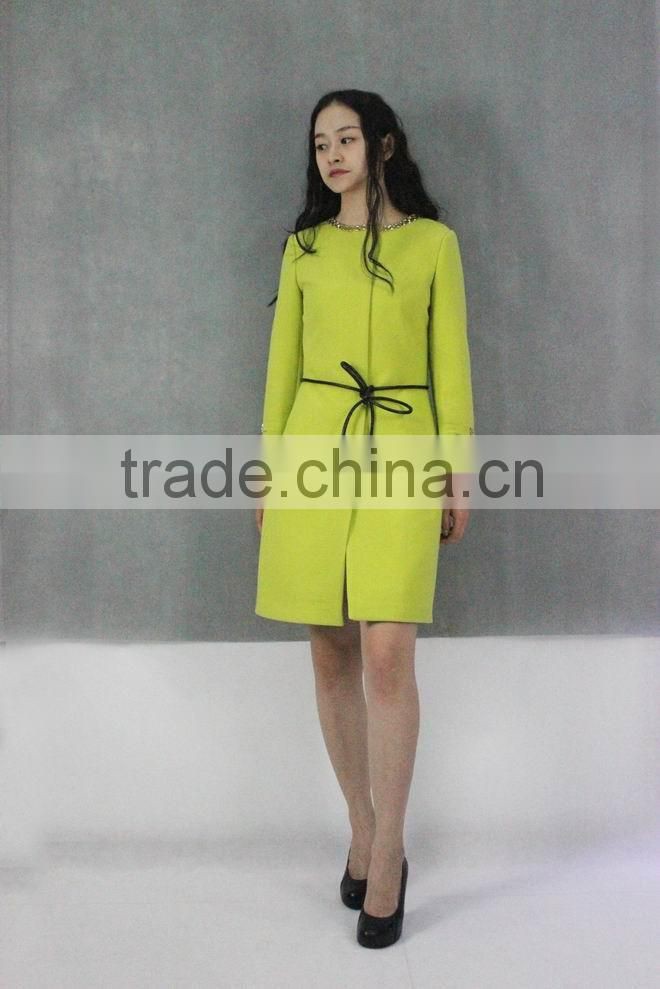 2016 Fashion Coats Wool Long Knee Length Women Overcoat Winter Coat Long Winter Coats For Girls