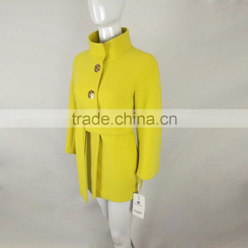 High Quality Europe & America Style Design Long Thick Wool Overcoat 2016 Winter New Women Woolen New Type Wool Coat