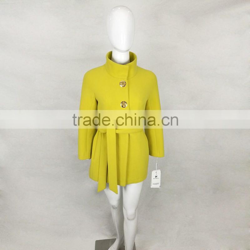 High Quality Europe & America Style Design Long Thick Wool Overcoat 2016 Winter New Women Woolen New Type Wool Coat