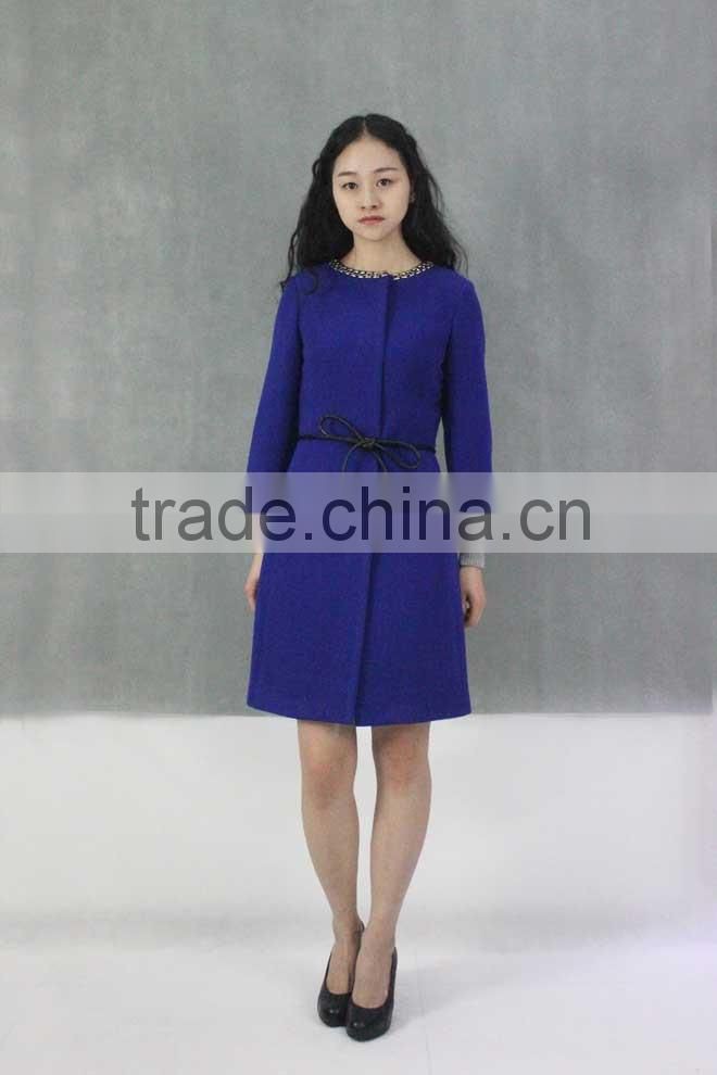 2016 Fashion Coats Wool Long Knee Length Women Overcoat Winter Coat Long Winter Coats For Girls