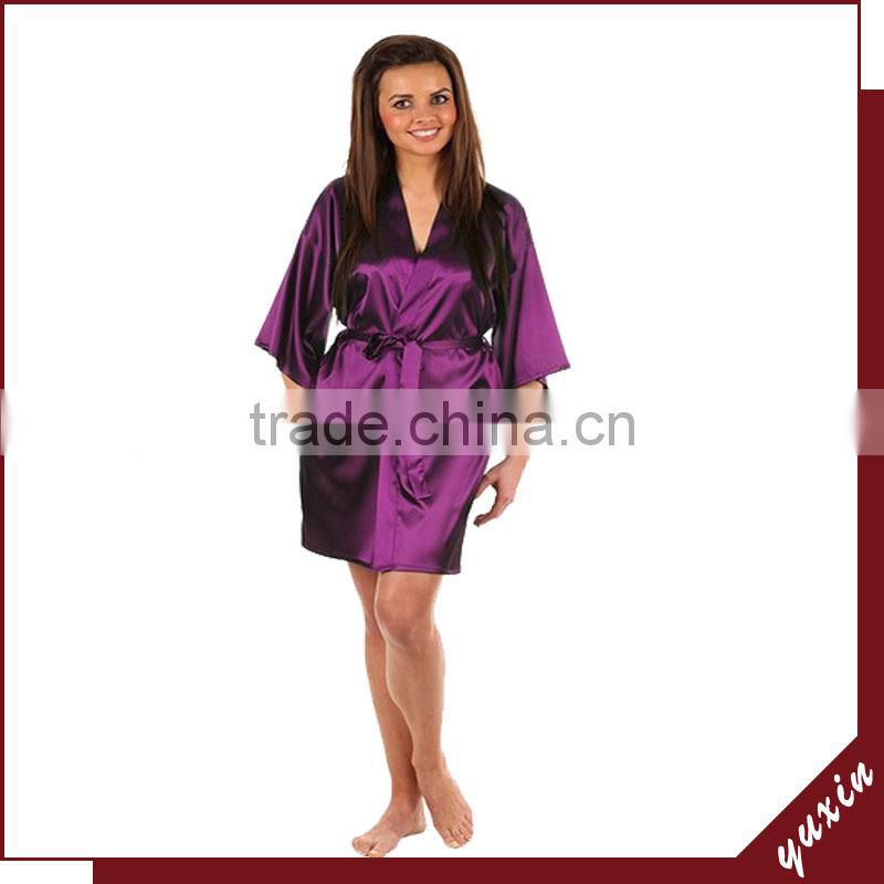 Women Pajamas Woman Plain robe Sleepwear / Kimono Bathrobe PS001