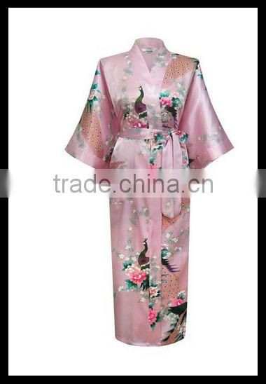 silk robes turkey Stock Woman Sleepwear / Kimono Bathrobe KS0002