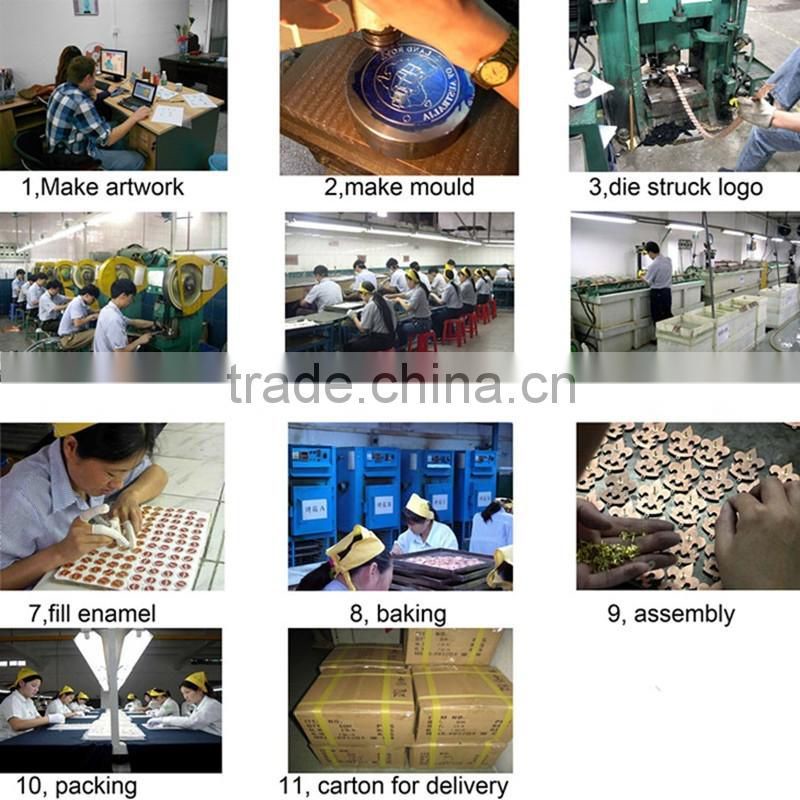 Octagon Emirates Eagle Die Casting Gold Uae Flag Pin for National Day