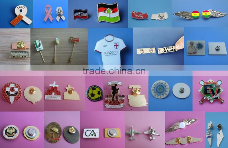 Octagon Emirates Eagle Die Casting Gold Uae Flag Pin for National Day