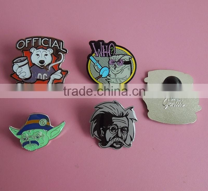 Rock USA zinc alloy badge metal lapel pin