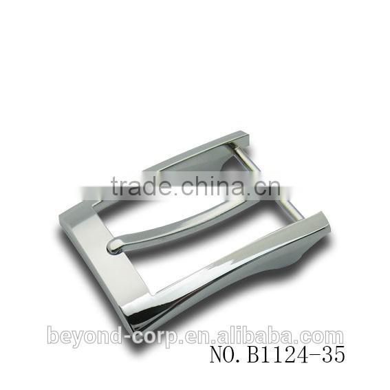 Zinc alloy material incused molten buckles for leather belt straps