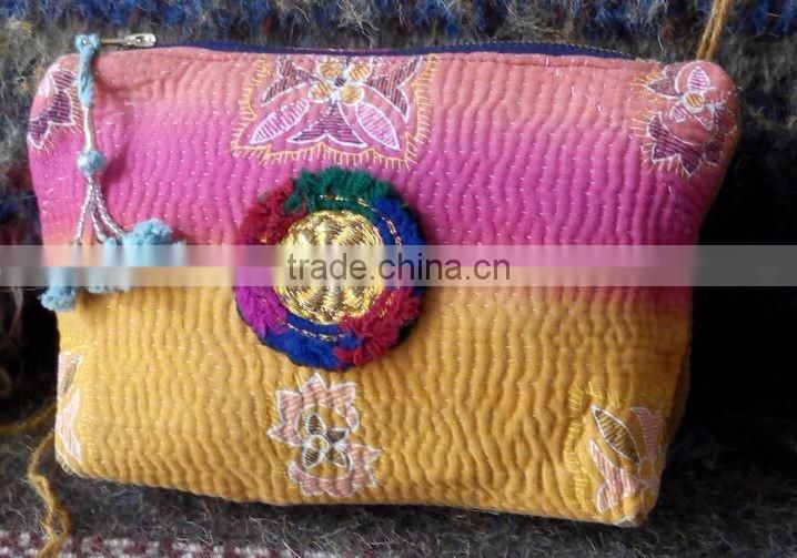 Kantha Quilts Bags with Afgani Patches