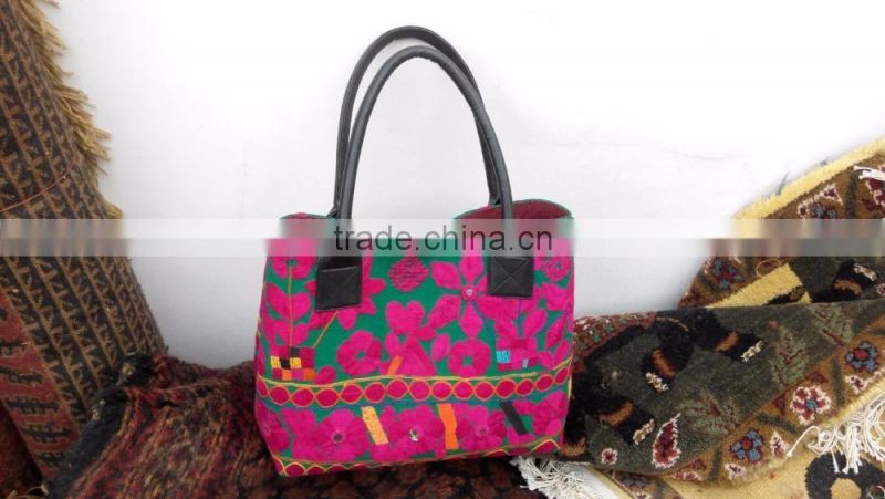Banjara Floral Handbag with old embroidery