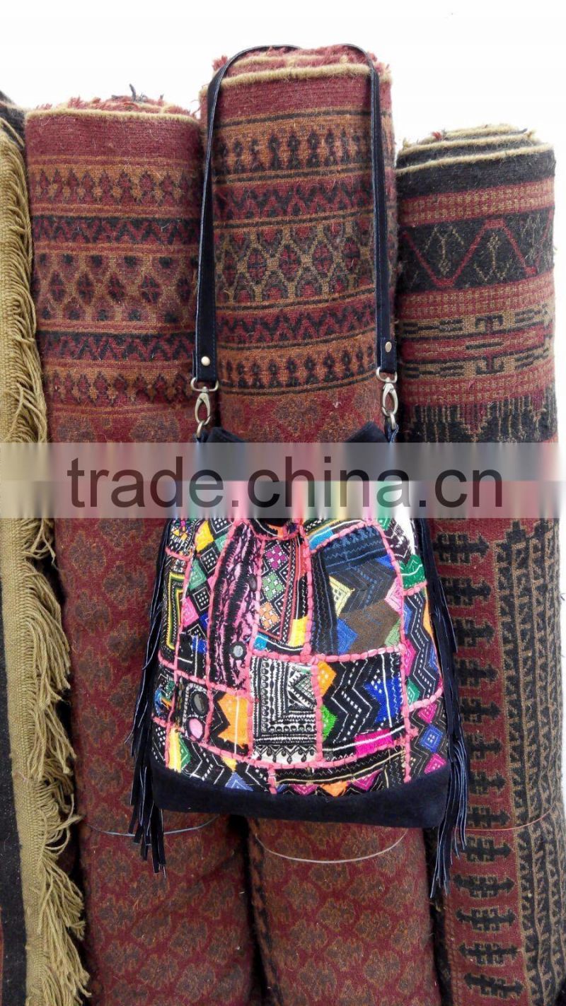 Banjara Leather tassle hand bags