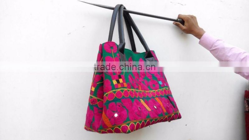 Banjara Floral Handbag with old embroidery