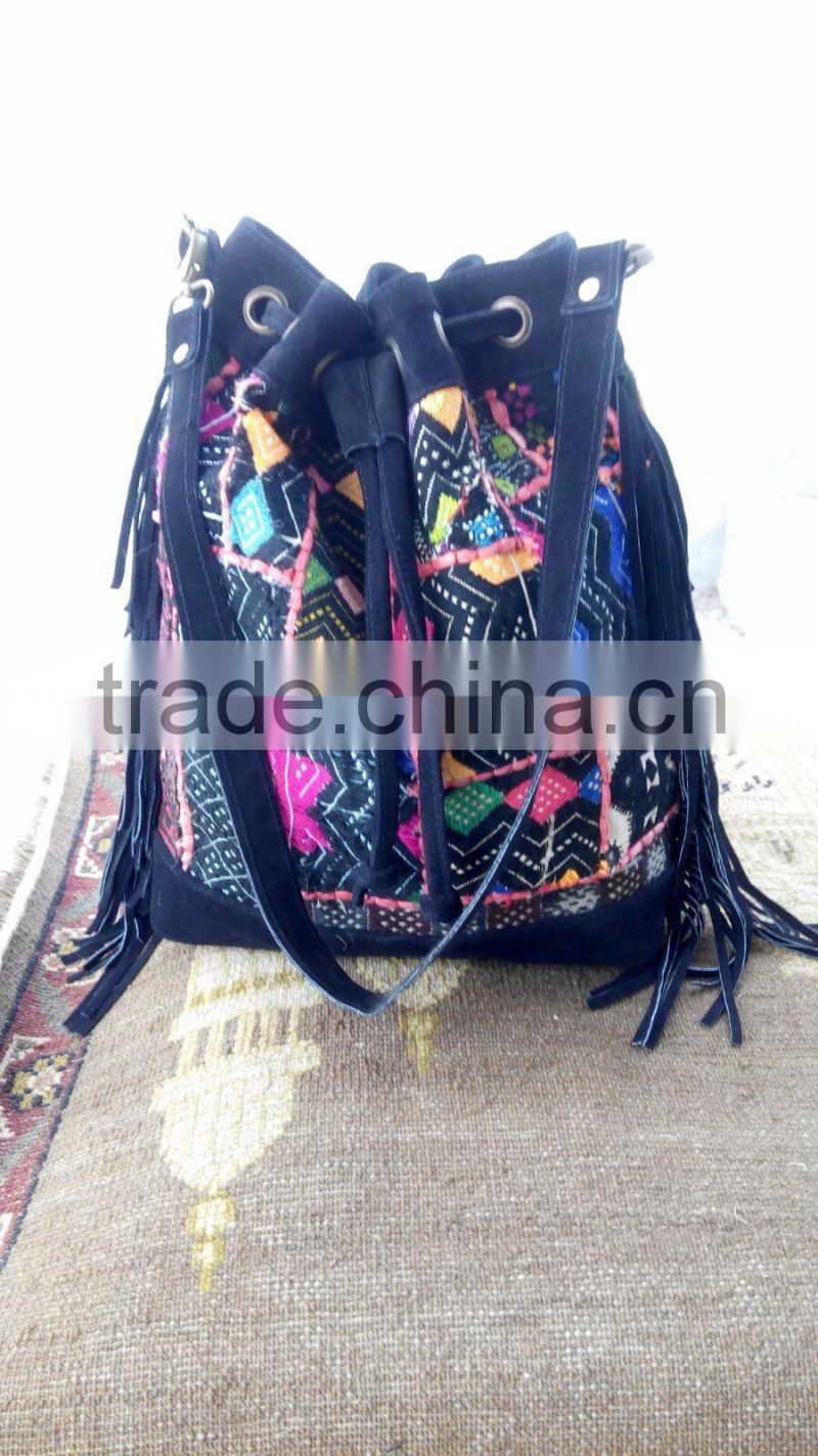 Banjara Leather tassle hand bags