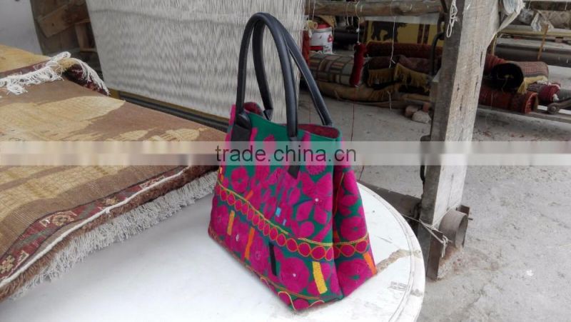 Banjara Floral Handbag with old embroidery