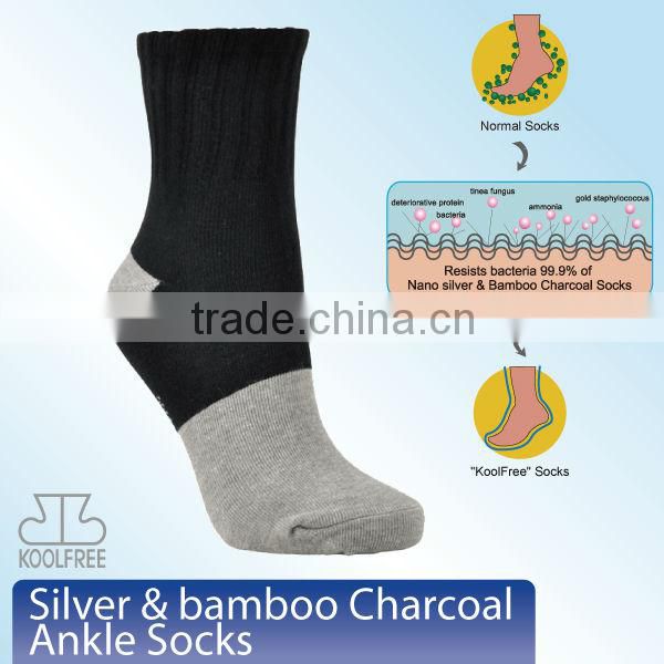 Men Grey Crew Socks