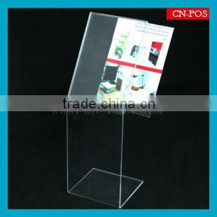 transparent acrylic leaflet holders for displaying