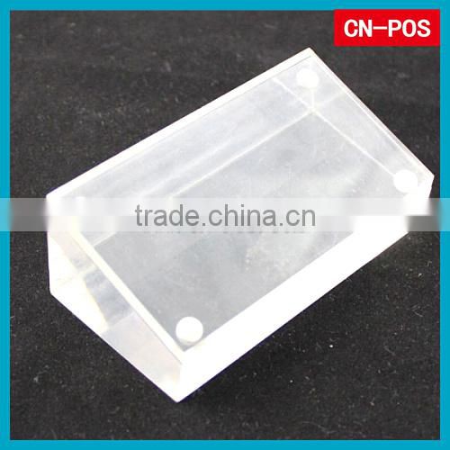 acrylic magnetic label holder for supermarket displaying