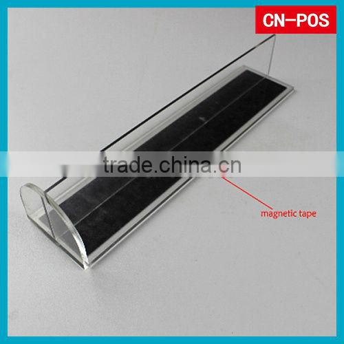displayed acrylic divider with magnetic tape
