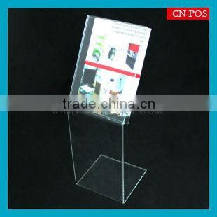 transparent acrylic leaflet holders for displaying