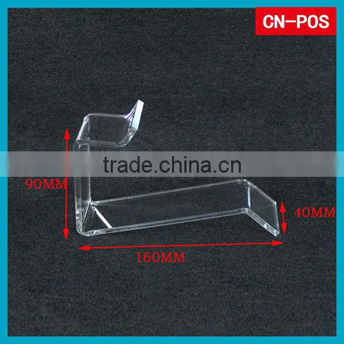 shopping mall acrylic holder for shoe displaying