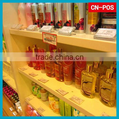 acrylic price tag holder for supermarket displaying