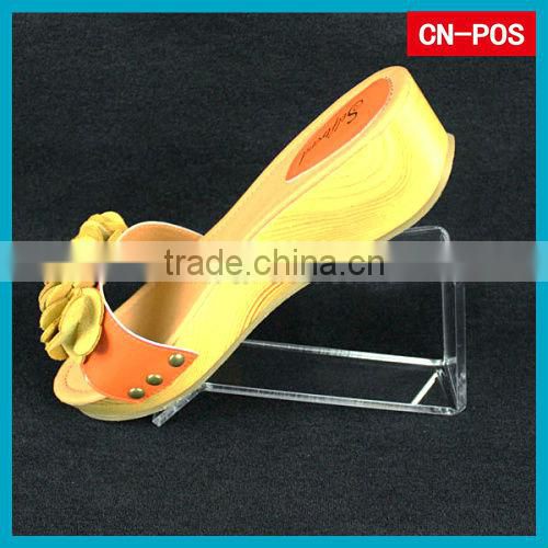 shopping mall acrylic holder for shoe displaying