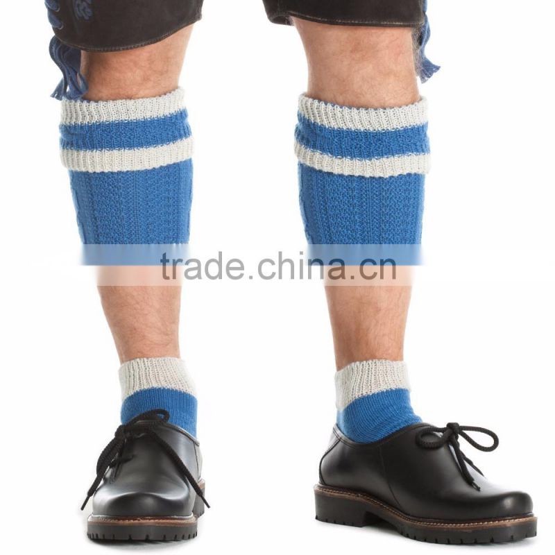 Bavarian Calf Socks red-green