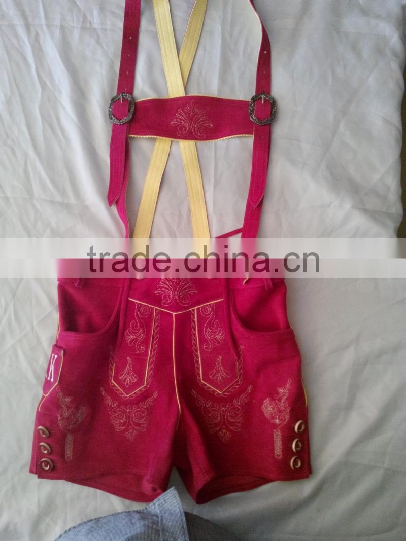 German Leather Damen Kurz Lederhosen