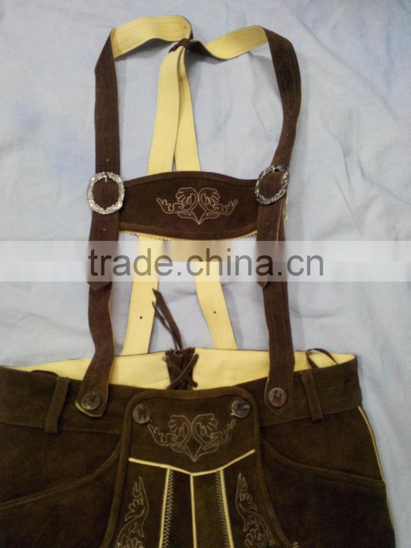 BAVARIAN SHORT LEDERHOSE/BAVARIAN TROUSER/GERMAN BAVARIAN LEDERHOSEN