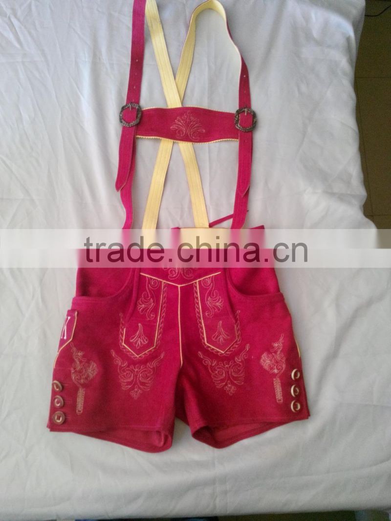 German Leather Damen Kurz Lederhosen