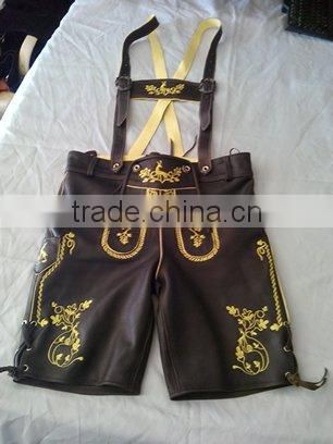 LEDERHOSEN, TRACHTEN PANT , BAVARIAN LEDERHOSEN, LEDERHOSEN SHORTS