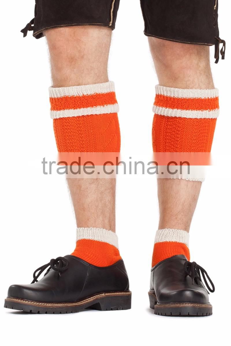 Bavarian Calf Socks red-green
