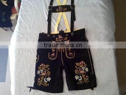 LEDERHOSEN, TRACHTEN PANT , BAVARIAN LEDERHOSEN, LEDERHOSEN SHORTS