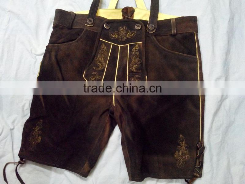 BAVARIAN SHORT LEDERHOSE/BAVARIAN TROUSER/GERMAN BAVARIAN LEDERHOSEN