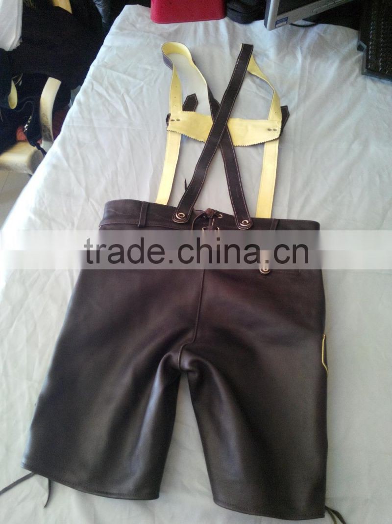 German outfit Trachten Wears pants,shorts/ Lederhosen made of cow suede leather