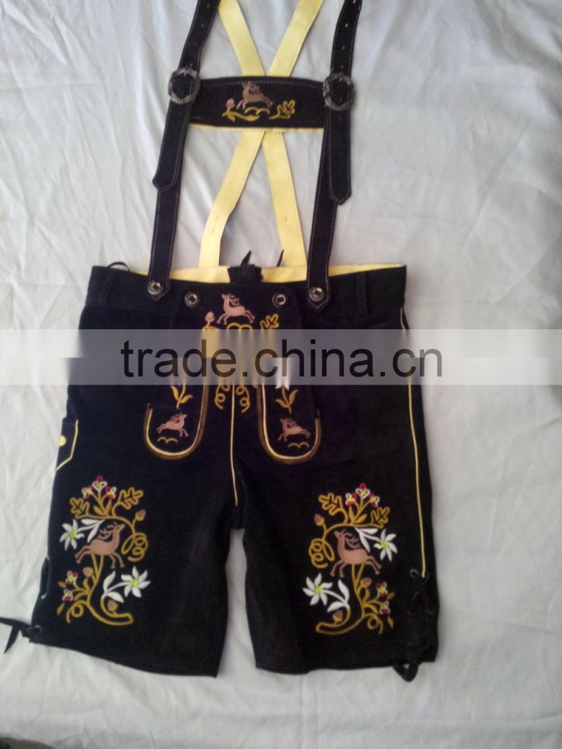 Lederhosen Trachten Wear Leather Breeches Oktoberfest Bavarian Tracht