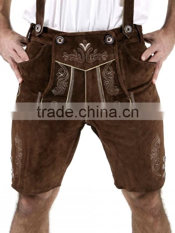 BAVARIAN SHORT LEDERHOSE/BAVARIAN TROUSER/GERMAN BAVARIAN LEDERHOSEN