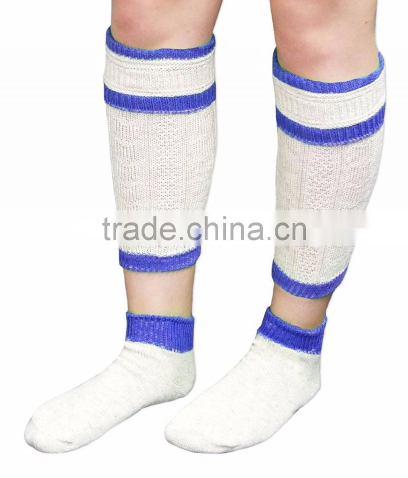 Bavarian Calf Socks red-green