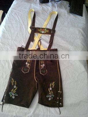 LEDERHOSEN, TRACHTEN PANT , BAVARIAN LEDERHOSEN, LEDERHOSEN SHORTS