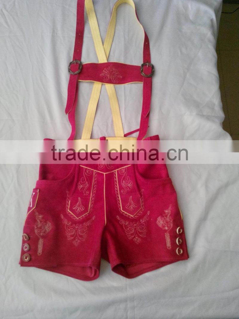 German Leather Damen Kurz Lederhosen