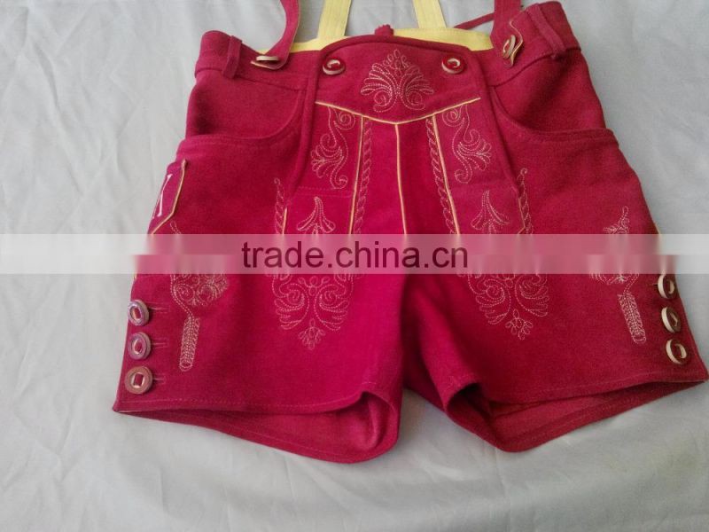 German Leather Damen Kurz Lederhosen