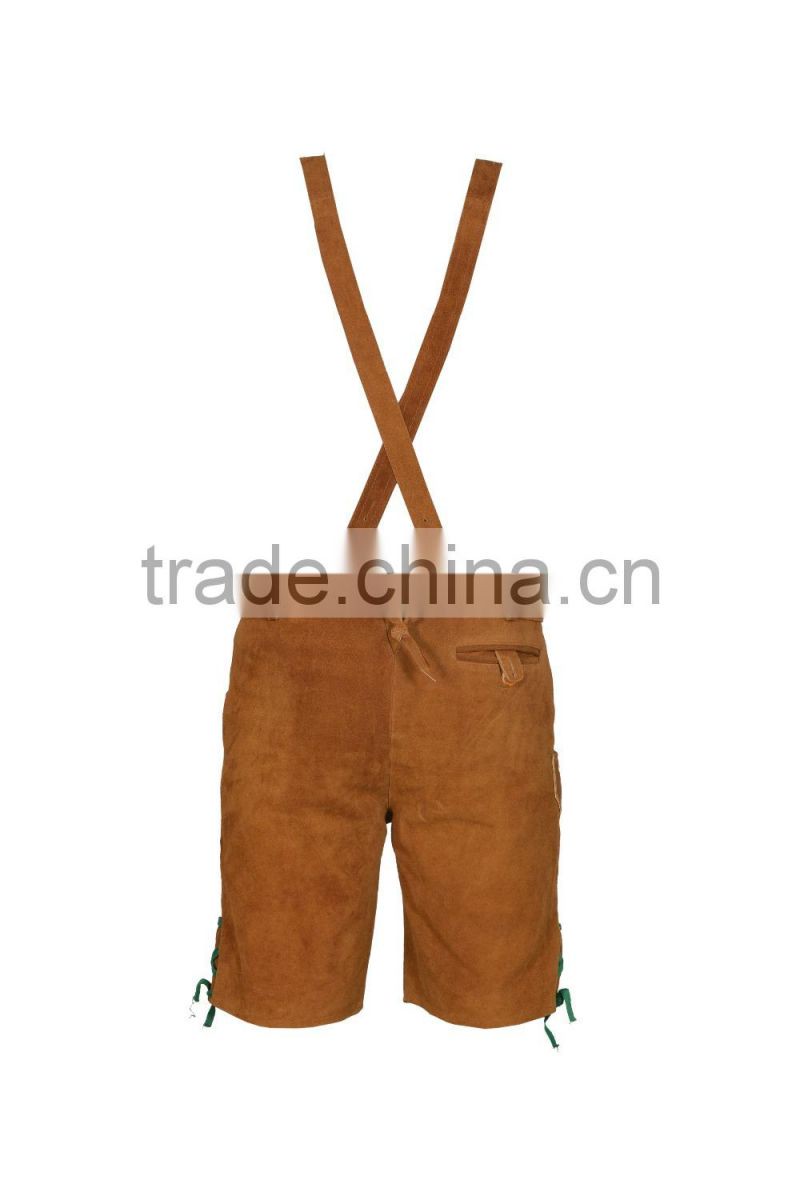 MEN SHORT LENGTH BAVARIAN LEDERHOSEN
