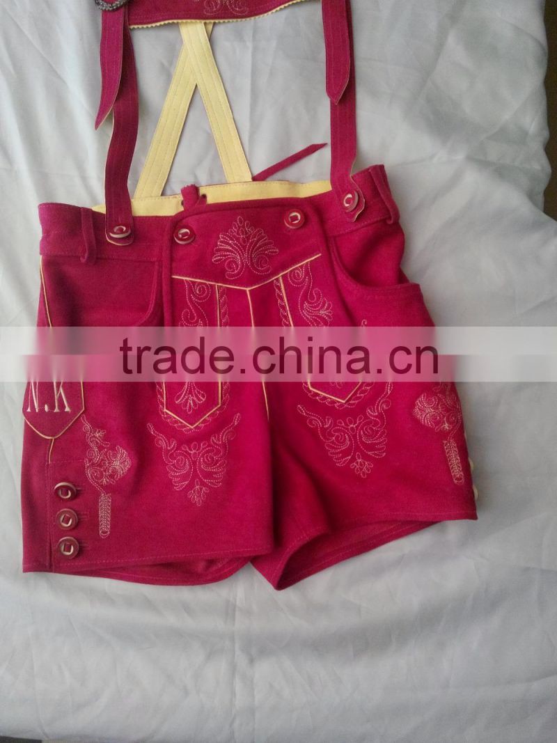 German Leather Damen Kurz Lederhosen