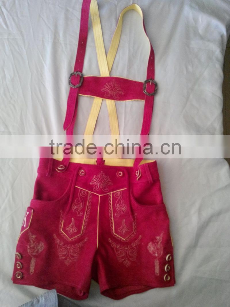 German Leather Damen Kurz Lederhosen