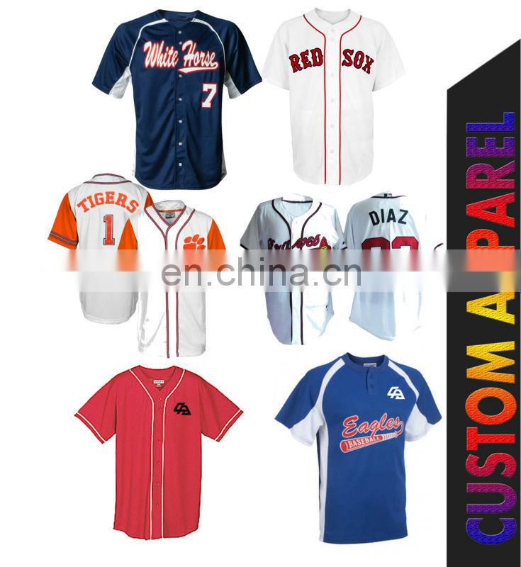 custom cheap V-neck sublimated baseball uniforms/jerseys