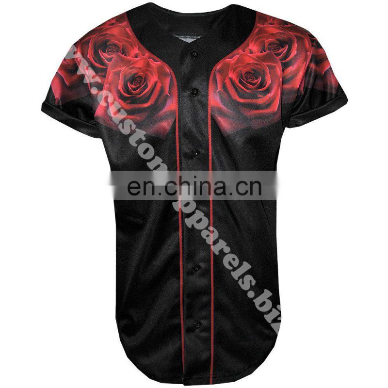 100% Polyester Custom USA Team Sublimated Baseball Jersey/custom stripe baseball jersey