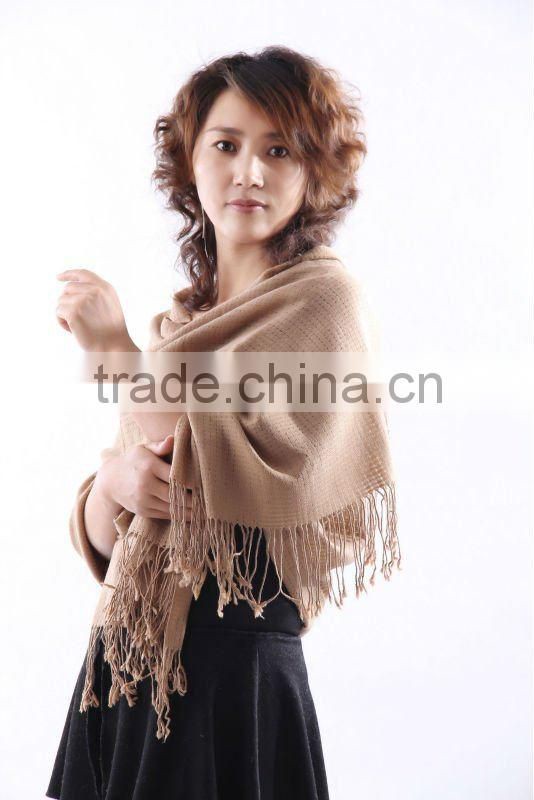 pure camel fine wool hollowed shawl